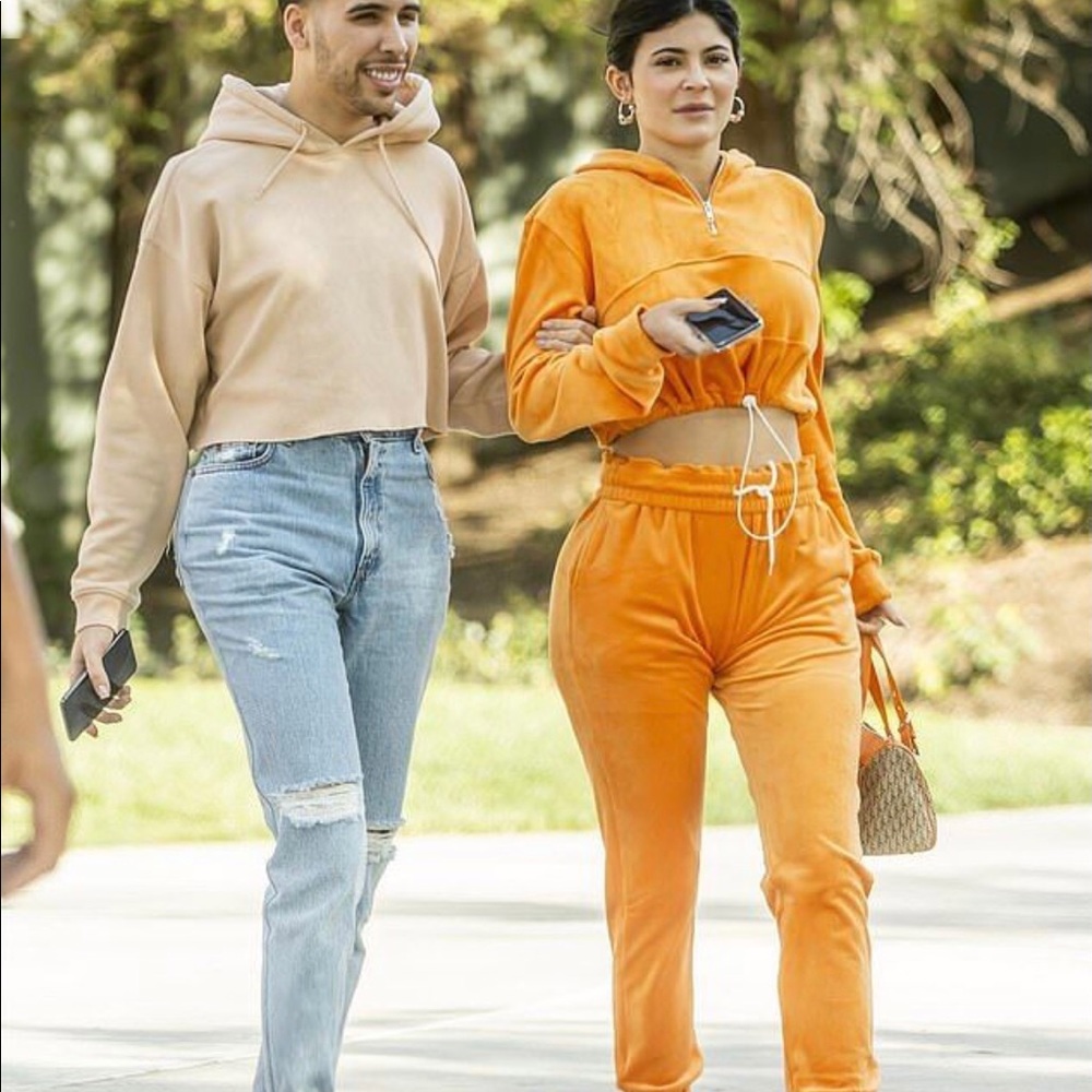 DANIELLE GUIZIO sweatpants set yellow color.